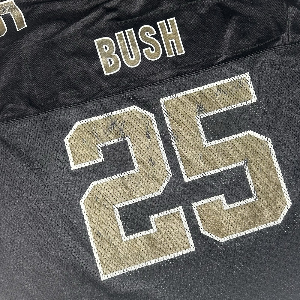 Reebok Men's 2xl Reggie Bush New Orleans Saints Black NFL Jersey - Picture 13 of 13